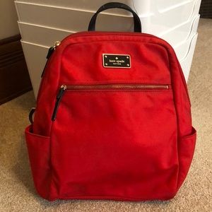 Red Kate Spade Backpack